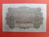 Bancnota 25 bani BGR (Banca Generala Romana) 1917 ocupatia germana - aUNC+-&gt;UNC