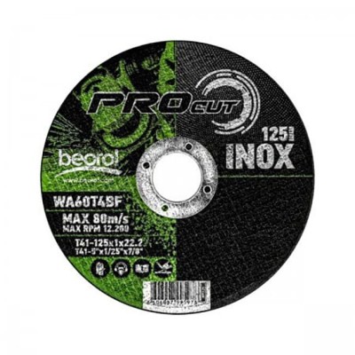Disc debitat inox, 125x1 mm, Beorol foto