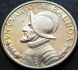 Cumpara ieftin Moneda exotica 25 CENTESIMOS (1/4 Balboa) - PANAMA, anul 2001 *cod 449