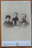 Fotografie militara de cabinet; Franz Duschek; Ofiter roman cu familia, sec. 19
