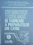 Instructiuni tehnologice de fabricare a preparatelor din carne