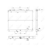 Radiator racire motor Nrf 52234