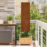 vidaXL Ecran de intimitate pentru grădină Traforaj Ruginit 32 x 140 cm
