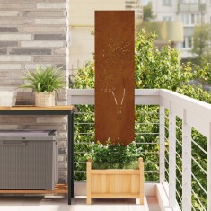 vidaXL Panou Decorativ de Grădină Altele Ruginit 32 x 140 cm