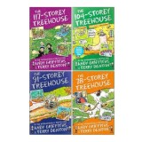 The Treehouse Storey Books 6 - 9 Collection Set by Andy Griffiths &amp; Terry Denton (117-Storey Treehouse, 104-Storey Treehouse, The 91-Storey Treehouse,