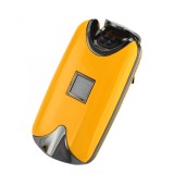 Bricheta MBrands electronica / electrica, Aprindere cu touch sensibil, DUBLU ARC ,incarcare USB Galben