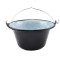 Ceaun emailat, 50 litri, negru