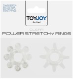 Set inele elastice pentru erectie penis TOYJOY Manpower - transparent