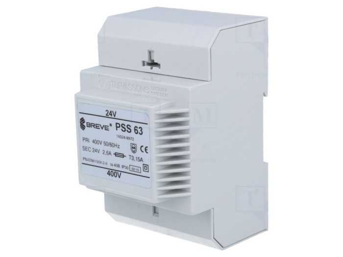 Transformator de alimentare 63VA 400V 24V