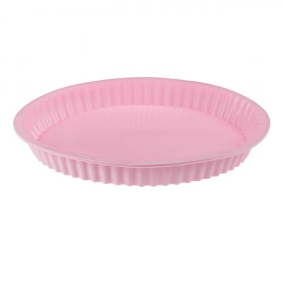 Formă Silicon Tarta, Roz, Diametru 26 cm, &amp;Icirc;nălțime 3.7 cm, Potrivită Pentru Mașina de Spălat Vase, Potrivită Pentru Cuptorul cu Microunde foto