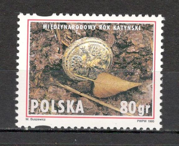 Polonia.1995 Anul international Katyn MP.301