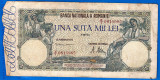 (44) BANCNOTA ROMANIA - 100.000 LEI 1946 (28 MAI 1946), FILIGRAN ORIZONTAL