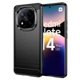 Husa Xiaomi Redmi Note 14 Pro+ 5G Techsuit Carbon Silicone, negru
