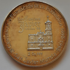 Medalie de argint 999 (2 uncii) - San Francisco Javier 1998, Spania - B 2144