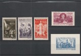 ROMANIA 1947 LP 206 LP 207 SECETA SERIE SI COLITA NEDANTELATA MNH NESTAMPILATE