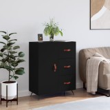vidaXL Servantă, negru, 69,5x34x90 cm, lemn compozit
