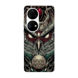 Husa compatibila cu Huawei Nova Y70 model Curse of the Dead Owl, Silicon, TPU, Viceversa, Transparent, Carcasa