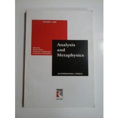 ANALYSIS AND METAPHYSICS - AN INTERNATIONAL JOURNAL