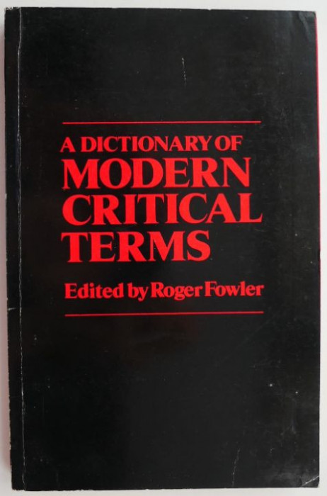 A Dictionary of Modern Critical Terms &ndash; Roger Fowler