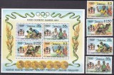 Jamaica 1984 sport olimpiada MI 585-588 + bl. 23 ww100 MNH