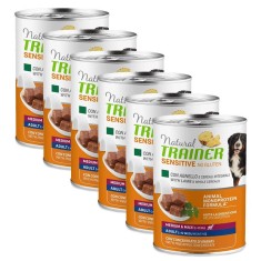 Trainer Natural Sensitive Adult Medium &amp;amp;amp; Maxi Lamb 6 x 400 g foto