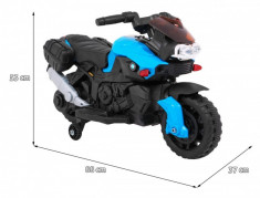 Motocicleta electrica SmartBike, negru cu albastru foto