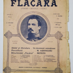 FLACARA LITERARA , ARTISTICA , SOCIALA , REVISTA , ANUL I , NR. 14 , 21 IANUARIE , 1912