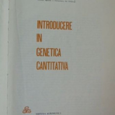 Introducere in genetica cantitativa-D. S. Falconer