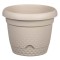 Ghiveci Plastic, Crem, Farfurie Incorporată, Drenare, Diametru 29 cm, &Icirc;nălțime 24 cm, Capacitate 8.8L