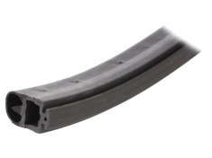 Bandă Neagră cu Buton 230VAC 24VDC 100m