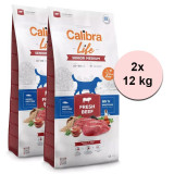 Calibra Dog Life Senior Medium Fresh Beef 2 x 12 kg