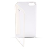 Husa APPLE iPhone 4/4S - Flip Cover Clear (Transparent&amp;Alb)