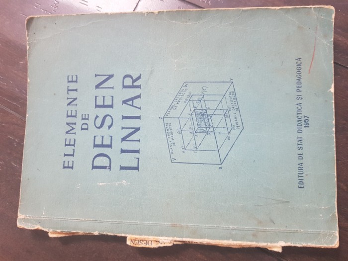 Elemente de desen liniar 1957 - coperta rupta Am