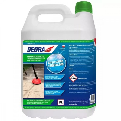 Solutie de curatat terase, gresie sau piatra, 5L , pentru aparat de spalat cu presiune, Dedra foto
