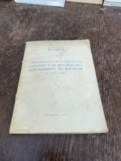 G. Ionescu-Sisesti L Organisation et L Activite de L Institut de Recherches Agronomiques de Roumanie de 1938 a 1936 foto