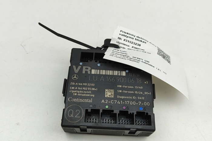 Modul de control ușă dreapta față INFINITI Q30 2019 OEM: A1669000618,A1669012203,A1669025508,A2C7411700700 31523238