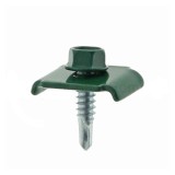 Set 50bucati clema pentru fixare gard 20x30mm cu surub autoforant 6.3x25 / 174.50.60