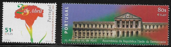 C3246 - Portugalia 1999 - Aniversari 2v.neuzat,perfecta stare