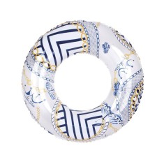 Colac gonflabil pentru plaja sau piscina, 90 cm, Multicolor, Vinil, ATU-V1172