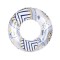 Colac gonflabil pentru plaja sau piscina, 90 cm, Multicolor, Vinil, ATU-V1172