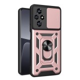Husa pentru honor 200, camshield protectie camera, magnetic, slide si snap, rose gold