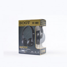 Casti audio tip DJ SOGT ST-1091 cu microfon incorporat foto