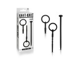 Set Dilatatoare Uretrale Knot-Knot Silicone Urethral Sounding Kit I, Negru