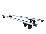 Bare Transversale ALM Renault Megane 2 Break (2002-2009) Aluminiu, Portbagaj Auto, Gri, 121cm, Set 2 buc.
