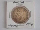 C50 - Moneda foarte veche - Anglia - one penny - 1934