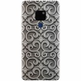 Husa silicon pentru Huawei Mate 20, Baroque Silver Pattern