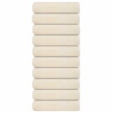 vidaXL Prosoape de baie 10 buc crem 100x150 cm 360 g/m&sup2; 100% bumbac