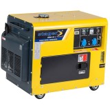 Stager DG 5500S+ATS - Generator de uz general 4.2 kW Stager UD 186 - CP 16 l pornire automatizata motorina insonorizat protectie suprasarcina regulato