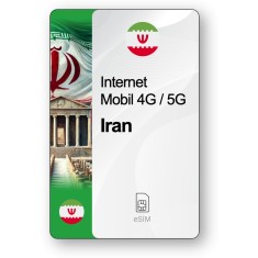 eSIM Internet Iran, valabil 7 zile, trafic 1 GB, Standard