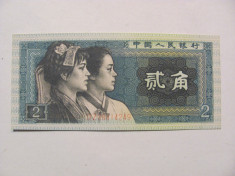 CY - 2 jiao 1980 China UNC foto